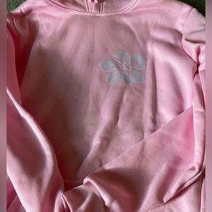 Pink summer hoodie for the beach